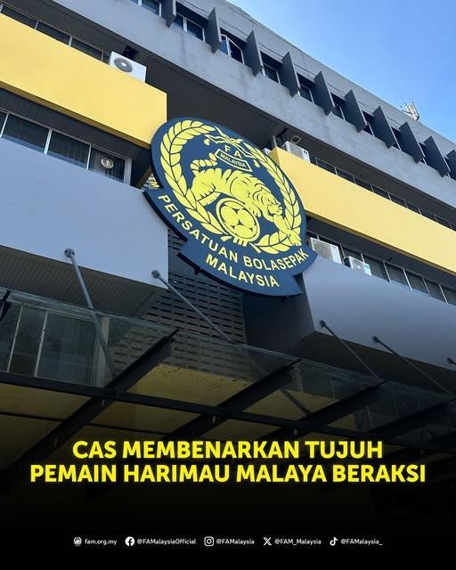 KAIYUN APP-官方：经国际体育仲裁法庭批准，马来西亚7名归化的禁赛处罚暂缓执行